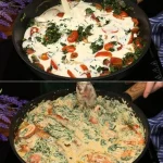 Recept voor snelle zalm met spinazie, een gezonde en heerlijke maaltijd.